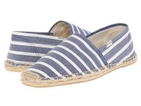 2016 Soludos Espadrille Loafers for Men - Original Stripe - Light Navy/White On Sale
